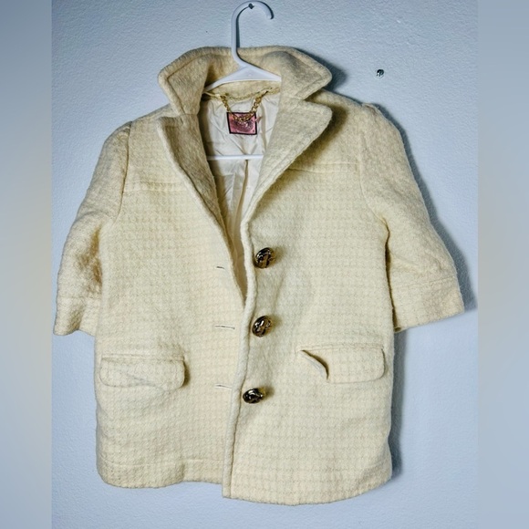 Juicy Couture Dresses & Skirts - Juicy Couture tweed jacket Chanel style, wool. Size 10